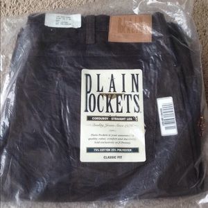 Vintage Plain Pockets Men's Corduroys